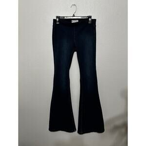 FREE PEOPLE Elastic Waist Flare Jeans Size 26
